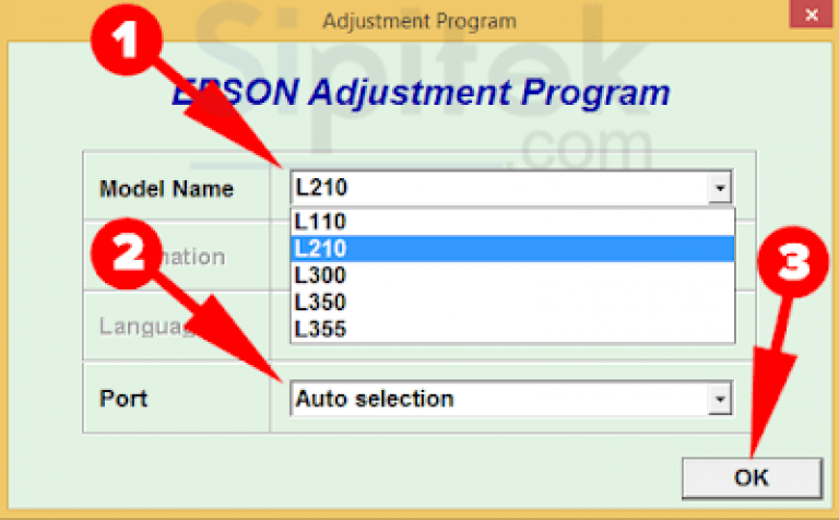 Epson adjustment program l300