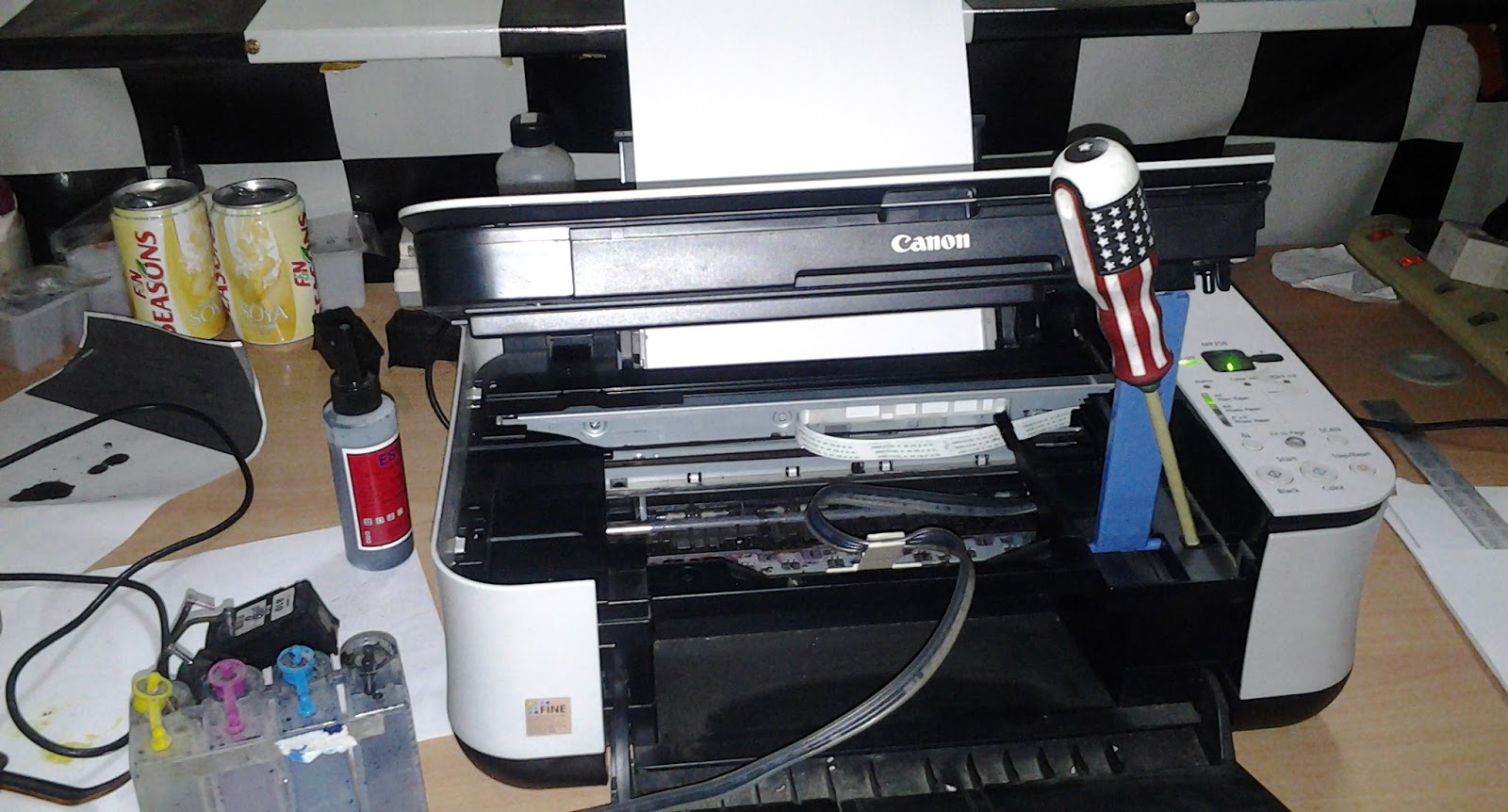 Cara Yang Harus Di Lakukan Ketika Memasang Infus Cartridge Printer Sendiri